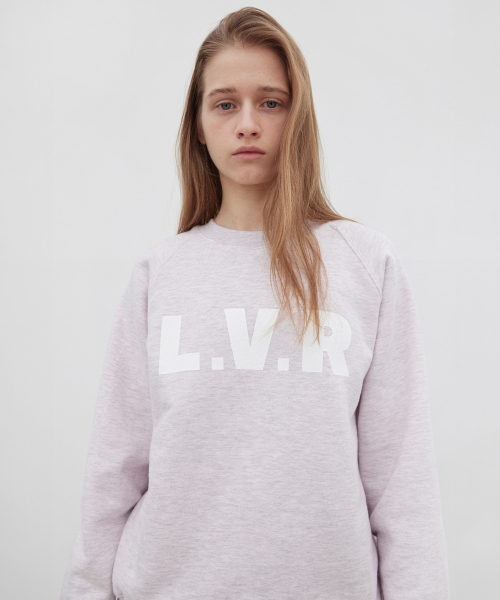 L.V.R Signature Cotton Sweat-shirt - Melange Lilac