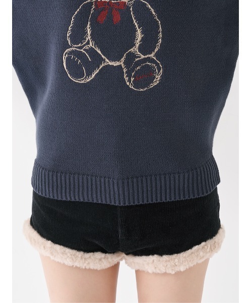 ポイントカラーDベアニットトップス（ニット/セーター）｜Darich