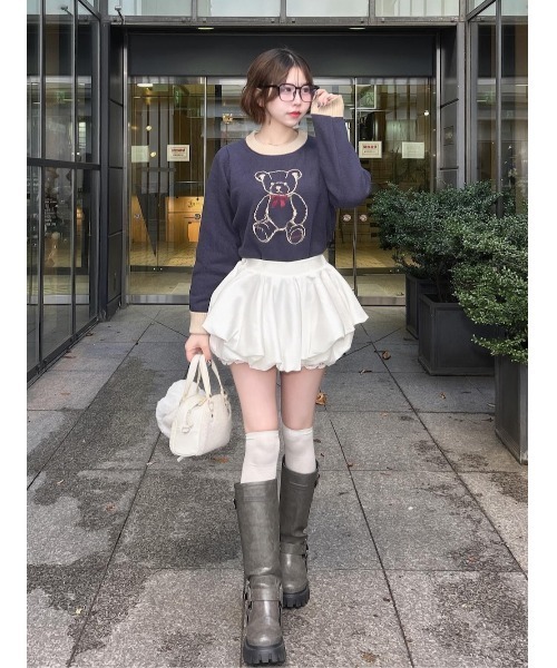 Darich ポイントカラーDベアニットトップス ポイントカラーDベアニットトップス（ニット/セーター）｜Darich