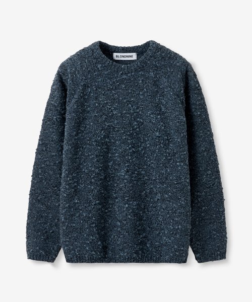 BLOND9(ブロンドナイン)の「スノー レグラン ラウンド ニット_ブルーブラック(ニット/セーター・レディース・その他・LARGE/MEDIUM/X-LARGE)」の2枚目の写真