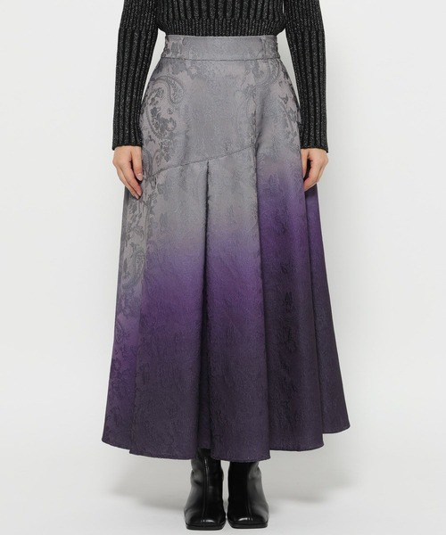 グラデーションジャガードフレアスカート(HARE)（スカート）｜HARE