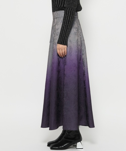 グラデーションジャガードフレアスカート(HARE)（スカート）｜HARE