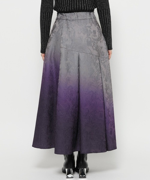 HARE（ハレ）の「グラデーションジャガードフレアスカート(HARE