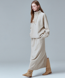 MALOUPE（マロップ）の「3109 ニットスカート（ベージュ）（スカート）」