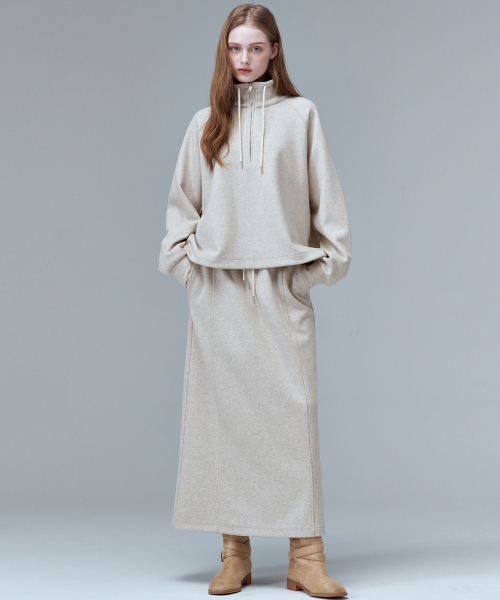 MALOUPE（マロップ）の「3109 ニットスカート（ベージュ）（スカート・レディース・ベージュ・SMALL/MEDIUM）」の3枚目の写真