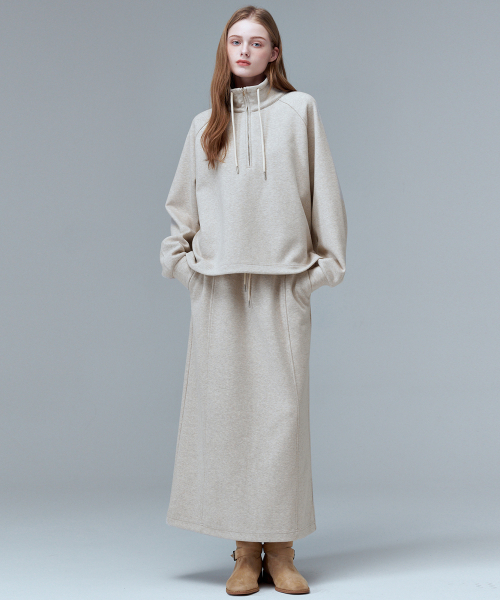 MALOUPE（マロップ）の「3109 ニットスカート（ベージュ）（スカート・レディース・ベージュ・SMALL/MEDIUM）」の4枚目の写真