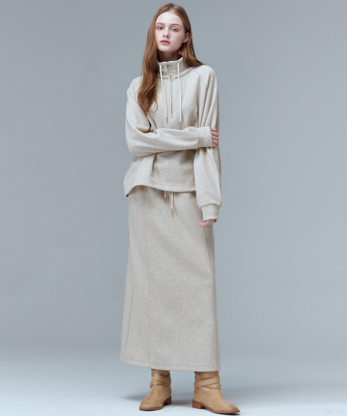 MALOUPE（マロップ）の「3109 ニットスカート（ベージュ）（スカート・レディース・ベージュ・SMALL/MEDIUM）」の5枚目の写真