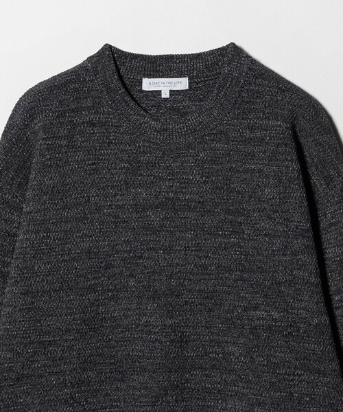 A DAY IN THE LIFE UNITED ARROWS(アデイインザライフユナイテッドアローズ)の「モールミックス メランジ ニット-ウォッシャブル-<A DAY IN THE LIFE>(ニット/セーター・メンズ・ダークグレー/ナチュラル/ネイビー・M/L)」の17枚目の写真