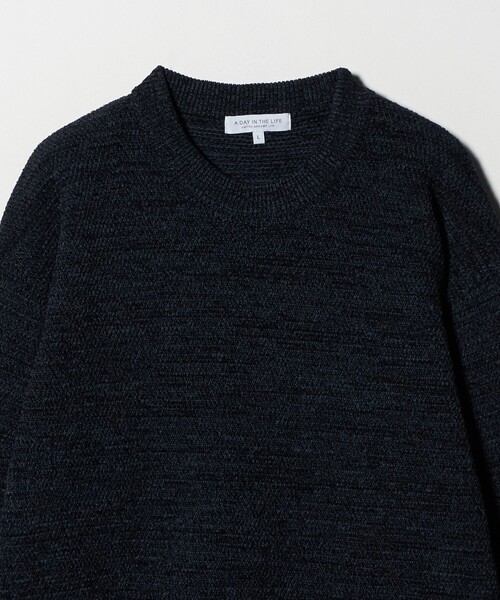 A DAY IN THE LIFE UNITED ARROWS(アデイインザライフユナイテッドアローズ)の「モールミックス メランジ ニット-ウォッシャブル-<A DAY IN THE LIFE>(ニット/セーター・メンズ・ダークグレー/ナチュラル/ネイビー・M/L)」の9枚目の写真