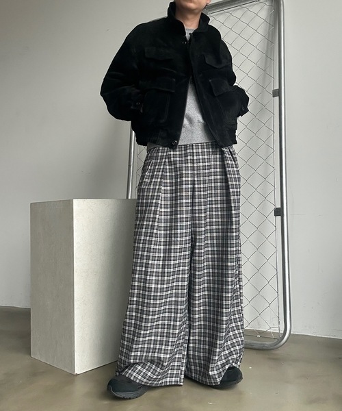 UNDERSTATEMENTs（アンダーステイトメント）の「【ユニセックス】ストライプ&チェックスラックス（スラックス・メンズ・ブラック系その他/ブラック系その他2・LARGE/MEDIUM/SMALL）」の11枚目の写真