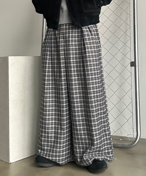 UNDERSTATEMENTs（アンダーステイトメント）の「【ユニセックス】ストライプ&チェックスラックス（スラックス・メンズ・ブラック系その他/ブラック系その他2・LARGE/MEDIUM/SMALL）」の20枚目の写真