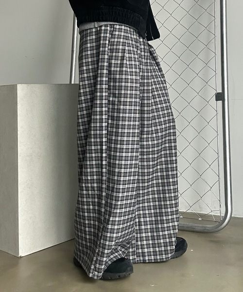 UNDERSTATEMENTs（アンダーステイトメント）の「【ユニセックス】ストライプ&チェックスラックス（スラックス・メンズ・ブラック系その他/ブラック系その他2・LARGE/MEDIUM/SMALL）」の21枚目の写真