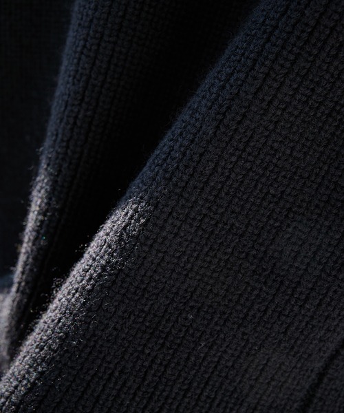 WRAPINKNOT（ラッピンノット）の「【WRAPINKNOT/ラッピンノット】編地切替カーディガン（ニット/セーター・メンズ・ブラウン/ブラック・3/2）」の6枚目の写真