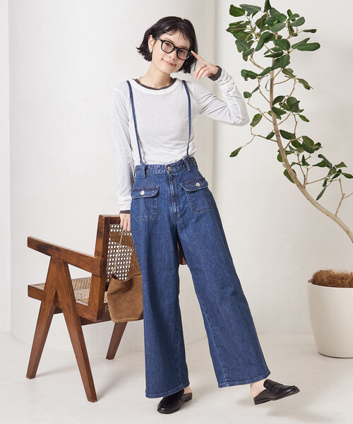 SOMETHING × FREAK'S STORE/サムシング 別注MARINE BAGGY SALOPETTE