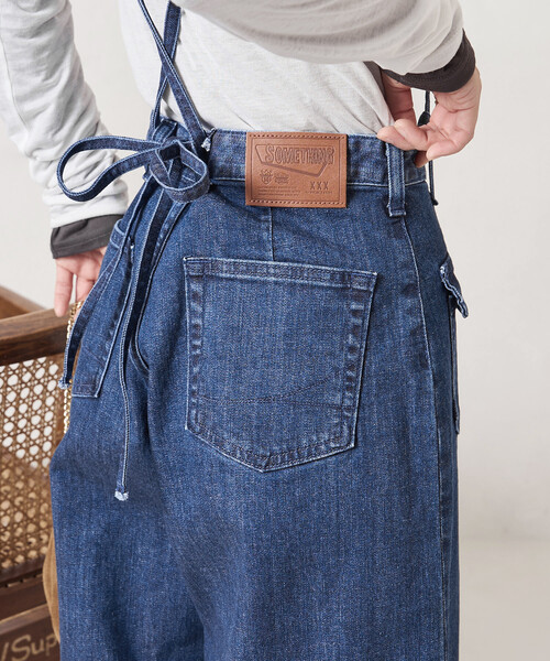 SOMETHING × FREAK'S STORE/サムシング 別注MARINE BAGGY SALOPETTE
