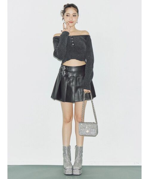 EVRIS（エヴリス）の「グリッターショルダーBAG（ショルダーバッグ・レディース・シルバー/ブラック・FREE）」の7枚目の写真