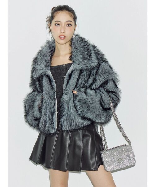 EVRIS（エヴリス）の「グリッターショルダーBAG（ショルダーバッグ・レディース・シルバー/ブラック・FREE）」の8枚目の写真