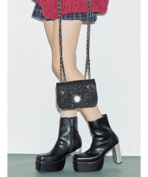 EVRIS（エヴリス）の「グリッターショルダーBAG（ショルダーバッグ・レディース・シルバー/ブラック・FREE）」の11枚目の写真