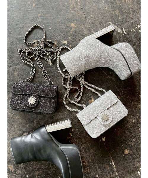 EVRIS（エヴリス）の「グリッターショルダーBAG（ショルダーバッグ・レディース・シルバー/ブラック・FREE）」の21枚目の写真