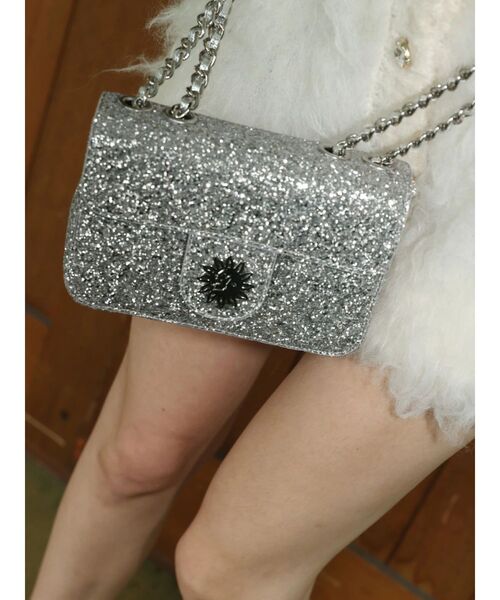 EVRIS（エヴリス）の「グリッターショルダーBAG（ショルダーバッグ・レディース・シルバー/ブラック・FREE）」の22枚目の写真
