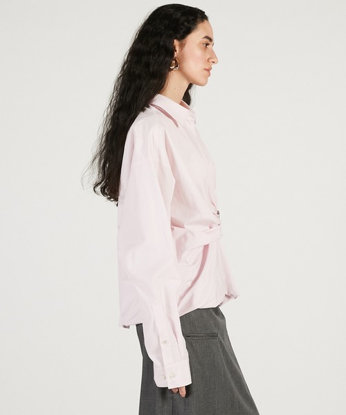 PRANK PROJECT(プランクプロジェクト)の「【2026Spring Pre-Order】バックルバルーンシャツ / Buckle Balloon Shirt(シャツ/ブラウス・レディース・ブラウン/ホワイト/ピンク・FREE)」の21枚目の写真