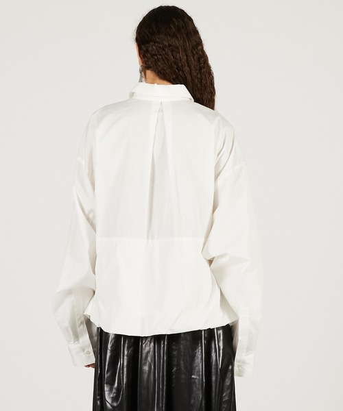 PRANK PROJECT(プランクプロジェクト)の「【2026Spring Pre-Order】バックルバルーンシャツ / Buckle Balloon Shirt(シャツ/ブラウス・レディース・ブラウン/ホワイト/ピンク・FREE)」の11枚目の写真