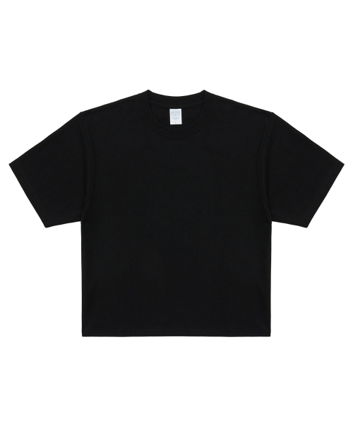C WEAR BY THE GENIUS（シーウェアバイザジーニアス）の「ヘビーウェイト メンズ クロップTシャツ ブラック（Tシャツ/カットソー・メンズ・その他・SMALL/MEDIUM/LARGE/X-LARGE/XX-LARGE）」の5枚目の写真