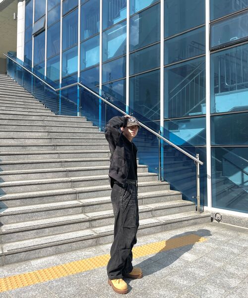 C WEAR BY THE GENIUS（シーウェアバイザジーニアス）の「ヘビーウェイト メンズ クロップTシャツ ブラック（Tシャツ/カットソー・メンズ・その他・SMALL/MEDIUM/LARGE/X-LARGE/XX-LARGE）」の12枚目の写真