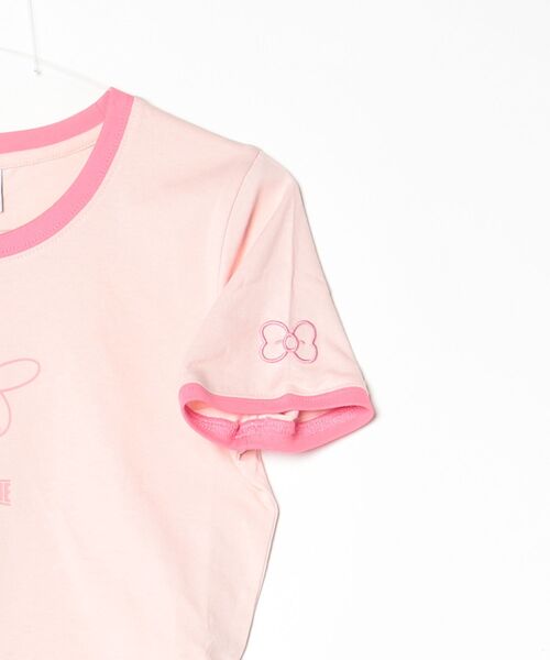 sanrio（サンリオ）の「サンリオキャラクターズ × ホームゲーム [HOMEGAME] - マイメロディー 半袖 Tシャツ [MY MELODY CROPPED TEE PINK HG2501108]（Tシャツ/カットソー・レディース・ピンク・LARGE/MEDIUM/SMALL）」の10枚目の写真