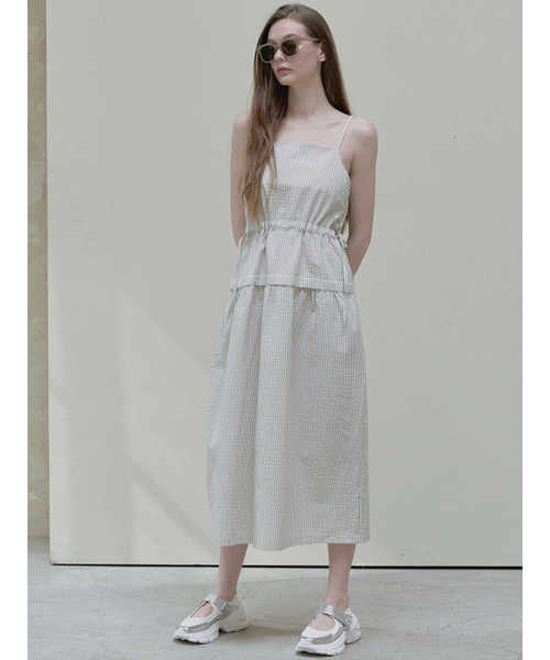 AVANT-G(アバン)の「Stripe Washing Sleeveless Dress - cream(ワンピース・レディース・その他・FREE)」の3枚目の写真