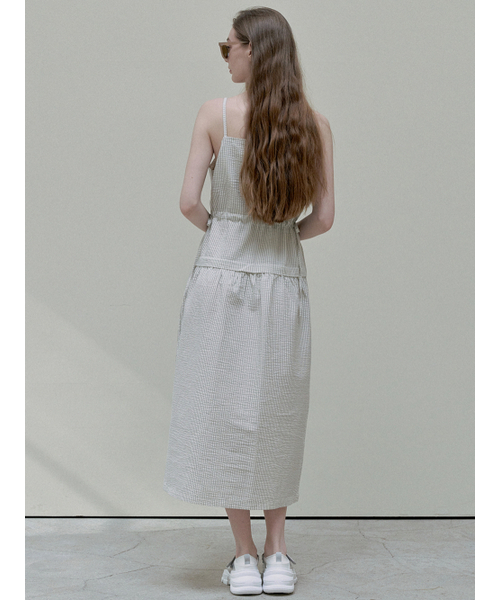 AVANT-G(アバン)の「Stripe Washing Sleeveless Dress - cream(ワンピース・レディース・その他・FREE)」の4枚目の写真