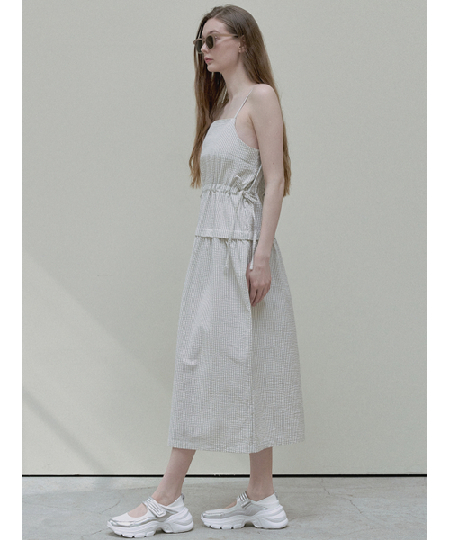 AVANT-G(アバン)の「Stripe Washing Sleeveless Dress - cream(ワンピース・レディース・その他・FREE)」の7枚目の写真