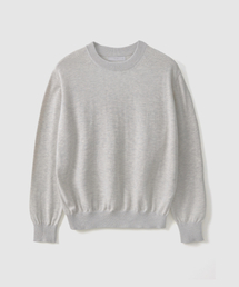 ASP（エーエスピー）の「エッセンシャルコットンクルーネックニットオートミルク（ニット/セーター）」