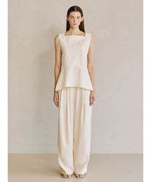 PADO SEOUL（パドソウル）の「Women's wide pants cream（スラックス）」