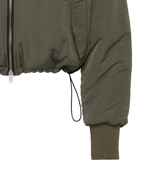 FLAWSROOM(フローズルーム)の「Matt Crop Puffer KHAKI(ダウンジャケット/コート・メンズ・その他・MEDIUM/LARGE)」の3枚目の写真