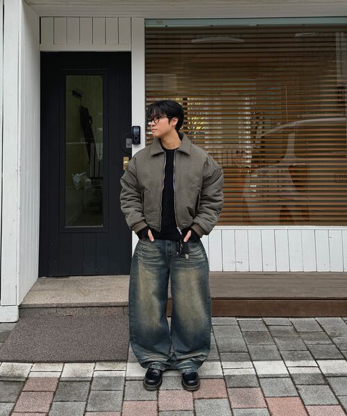 FLAWSROOM(フローズルーム)の「Matt Crop Puffer KHAKI(ダウンジャケット/コート・メンズ・その他・MEDIUM/LARGE)」の11枚目の写真