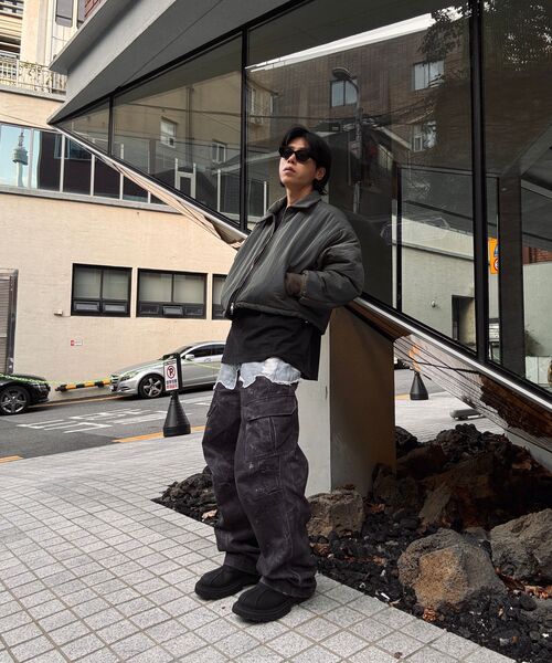 FLAWSROOM(フローズルーム)の「Matt Crop Puffer KHAKI(ダウンジャケット/コート・メンズ・その他・MEDIUM/LARGE)」の12枚目の写真