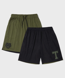 OUTSTANDING（アウトスタンディング）の「REVERSIBLE MESH SHORTS_BLACK/OLIVE（その他パンツ）」