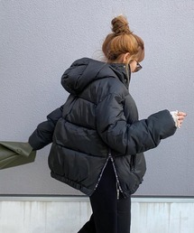 merrylatte | 軽量 ヴィンテージデザインストレッチサイドスリットエコダウンCT【Primaras】(ダウンジャケット/コート)