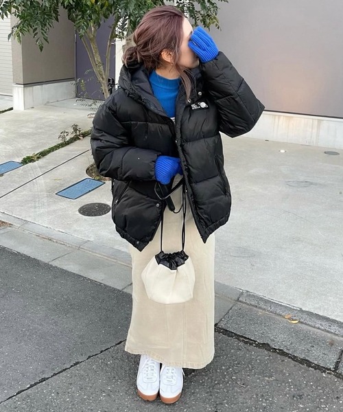 merrylatte（メリーラテ）の「軽量 ヴィンテージデザインストレッチサイドスリットエコダウンCT【Primaras】（ダウンジャケット/コート・レディース・ブラック・FREE）」の7枚目の写真