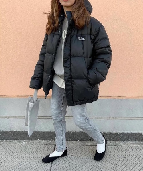 merrylatte（メリーラテ）の「軽量 ヴィンテージデザインストレッチサイドスリットエコダウンCT【Primaras】（ダウンジャケット/コート・レディース・ブラック・FREE）」の10枚目の写真