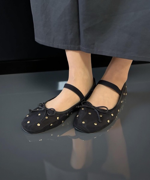 jeffreycampbell/バレエパンプス/ブラック/メッシュ/38 Jeffrey Campbell（ジェフリーキャンベル） バレエシューズ パンプス