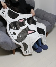 ALWAYS GOOD TIME（オルウェイズグッドタイム）の「【AGTSELECT/AGTセレクト】犬のかたち（DOGデザイン）ブランケット/ひざかけ（ブランケット）」