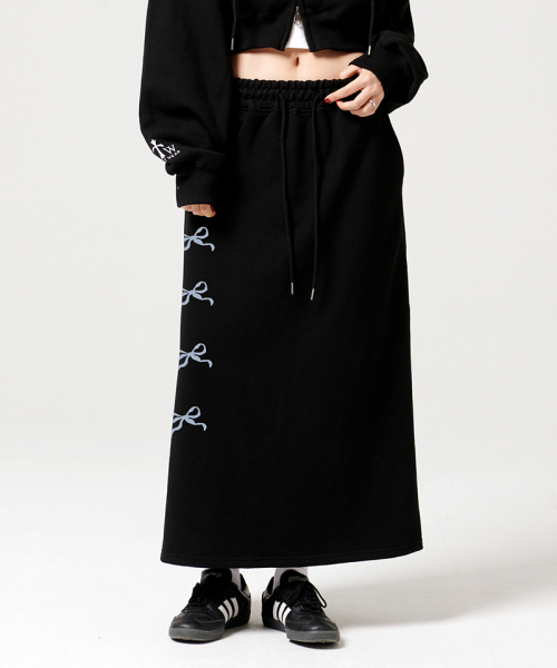 ARTISTWEAR（アーティストウェア）の「[ATW]ブリンイットオンロングスカート（スカート・レディース・ブラック/グレー・SMALL/MEDIUM）」の3枚目の写真