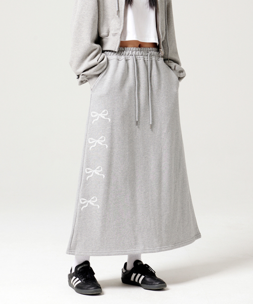 ARTISTWEAR（アーティストウェア）の「[ATW]ブリンイットオンロングスカート（スカート・レディース・ブラック/グレー・SMALL/MEDIUM）」の6枚目の写真