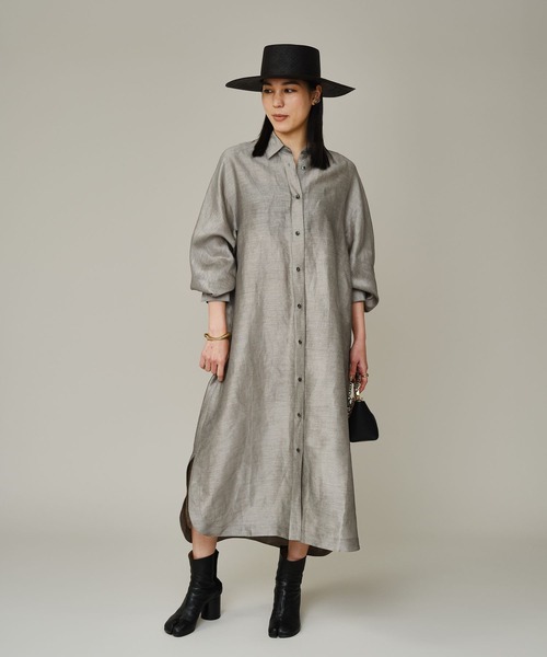 Chaos（カオス）の「Chaos(カオス)/ モルテルシャツワンピース（ワンピース・レディース・ベージュ・FREE）」の2枚目の写真