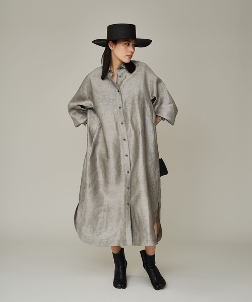 Chaos（カオス）の「Chaos(カオス)/ モルテルシャツワンピース（ワンピース・レディース・ベージュ・FREE）」の3枚目の写真