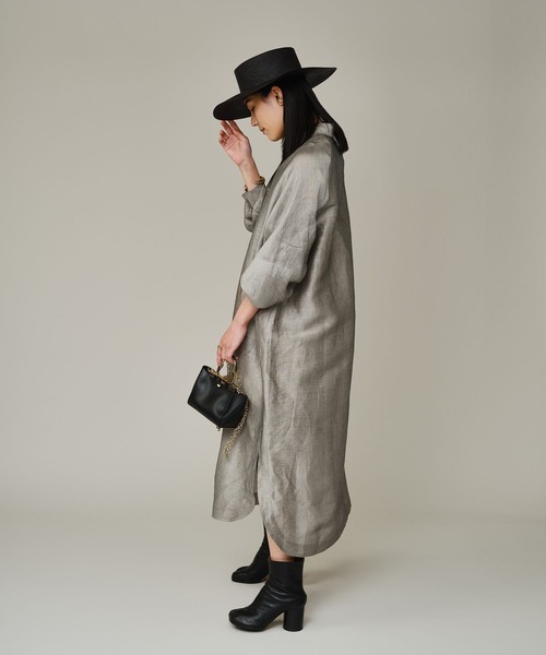 Chaos（カオス）の「Chaos(カオス)/ モルテルシャツワンピース（ワンピース・レディース・ベージュ・FREE）」の5枚目の写真