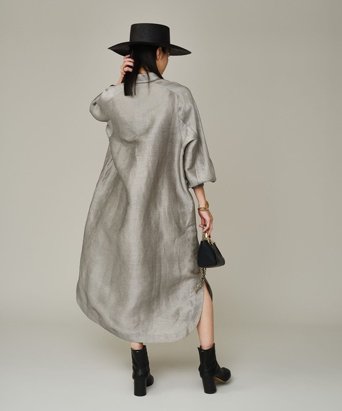 Chaos（カオス）の「Chaos(カオス)/ モルテルシャツワンピース（ワンピース・レディース・ベージュ・FREE）」の6枚目の写真