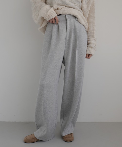 ボンディングタックワイドパンツ（スラックス）｜hellam（へラム）の